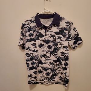 📣5 for $20!📣 Place Boy's Navy & White Tropical Polo Shirt